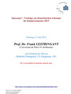 Sanssouci – Vorträge zur französischen Literatur im Sommersemester 2015